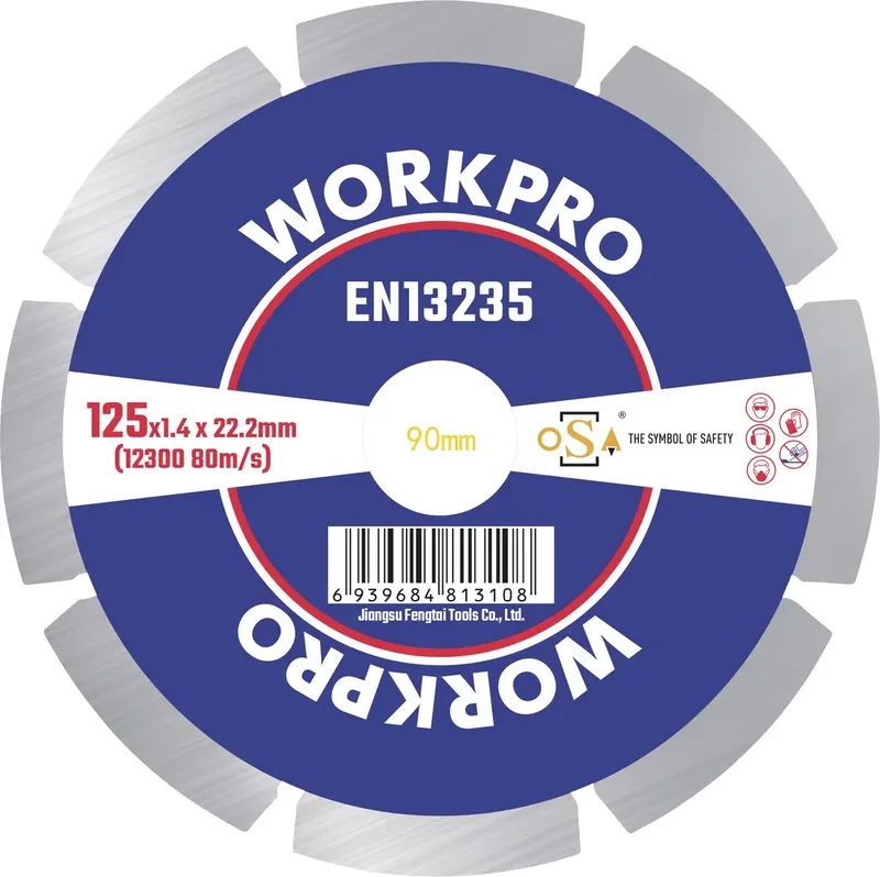 GSOSSE-2 Trennscheibe 125 mm 1 St. Keramik, Porzellan, Marmor, Mauerwerk, Glas, Kalkstein, Granit, Naturstein, Sandstein de Workpro – image du produit 1 sur 2