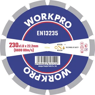 GSOSSE-4 Trennscheibe 230 mm 1 St. Keramik, Porzellan, Marmor, Mauerwerk, Glas, Kalkstein, Granit, Naturstein, Sandstein de Workpro – image du produit 1 sur 2