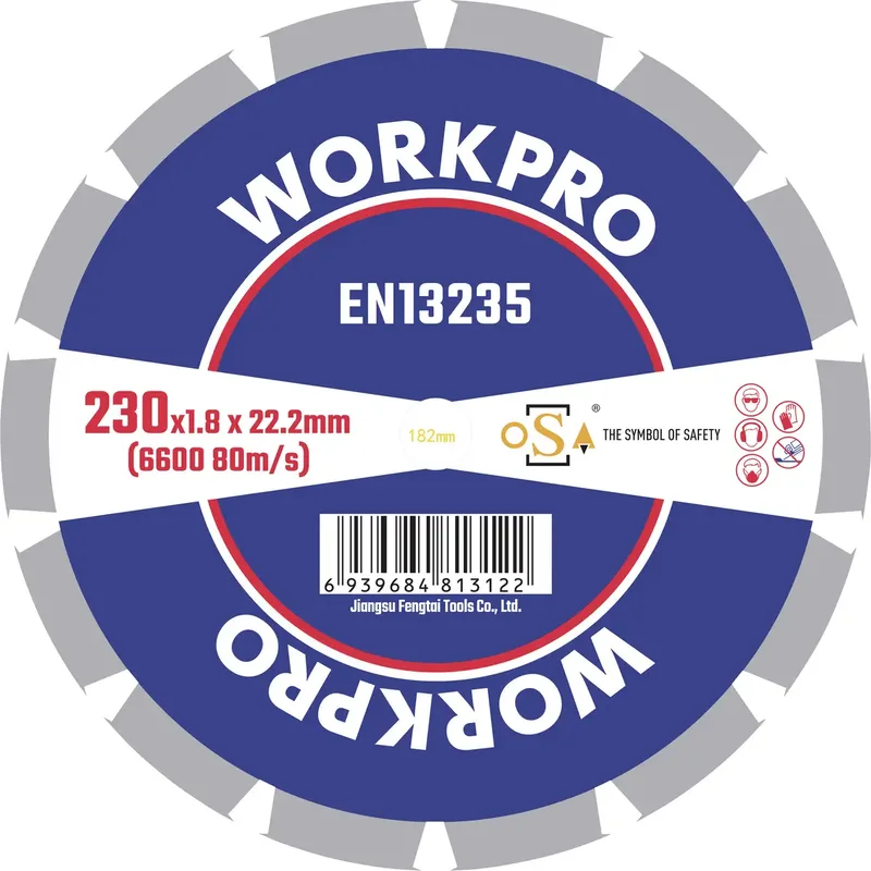 GSOSSE-4 Trennscheibe 230 mm 1 St. Keramik, Porzellan, Marmor, Mauerwerk, Glas, Kalkstein, Granit, Naturstein, Sandstein de Workpro – image du produit 1 sur 2