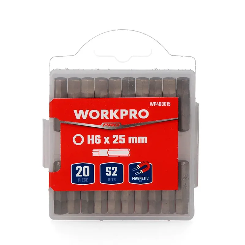 H6 X 25 Mm Inbussleutel 20 Eenheden van Workpro – productafbeelding