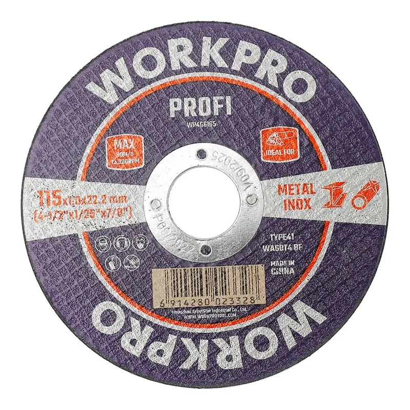 Inox T41 115 X 1.6 X 22.2 Mm Trennscheibe Für Metall by Workpro – product image