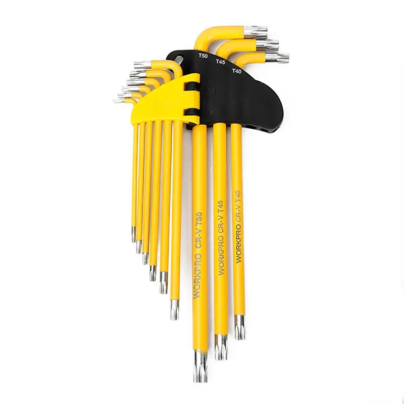 Long Security Torx-sleutel 9 Stukken van Workpro – productafbeelding 2 van 6