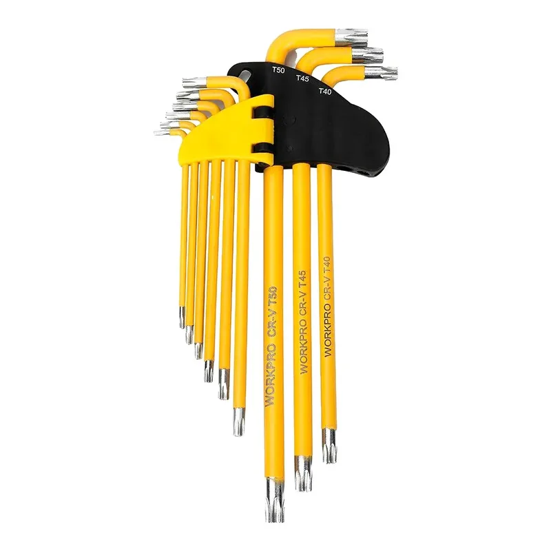 Long Security Torx-sleutel 9 Stukken van Workpro – productafbeelding 1 van 6