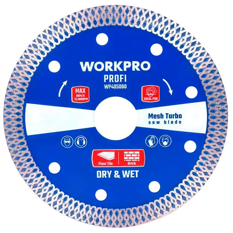 Mesh Turbo Profi Continuous 115 X 20 Mm Diamanttrennscheibe de Workpro – image du produit