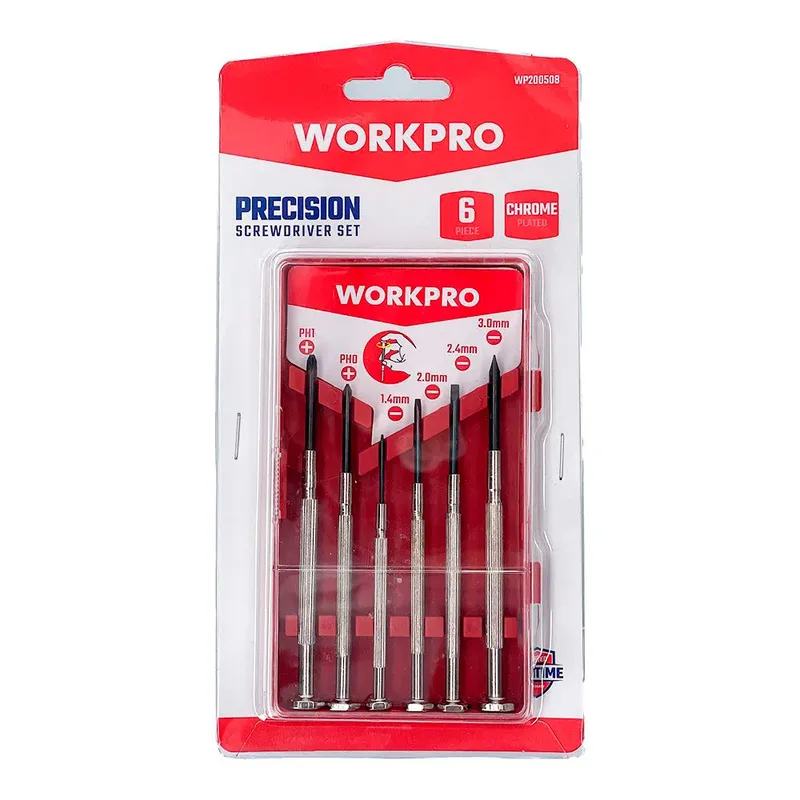 Precision Schraubendreher-set 6 Stücke van Workpro – productafbeelding