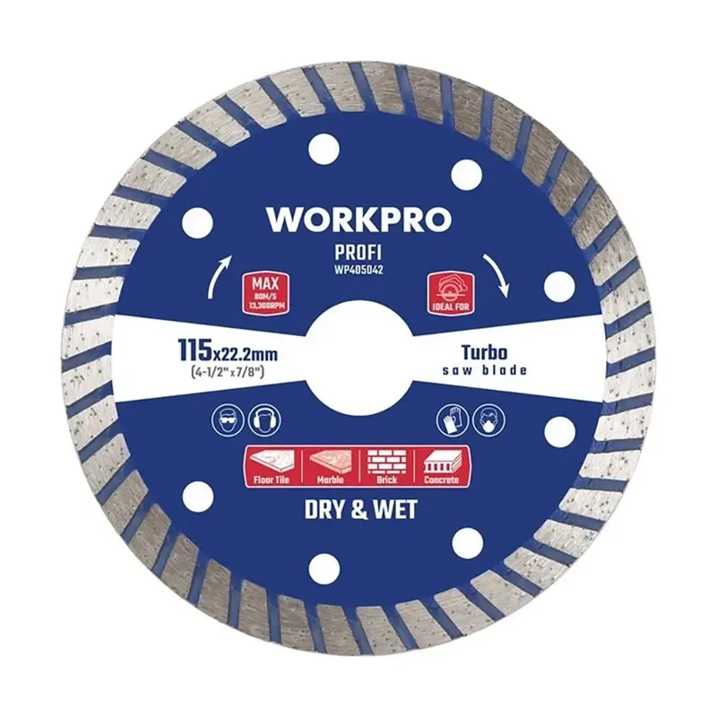 Professionelle Diamanttrennscheibe Turbo 115 Mm by Workpro – product image