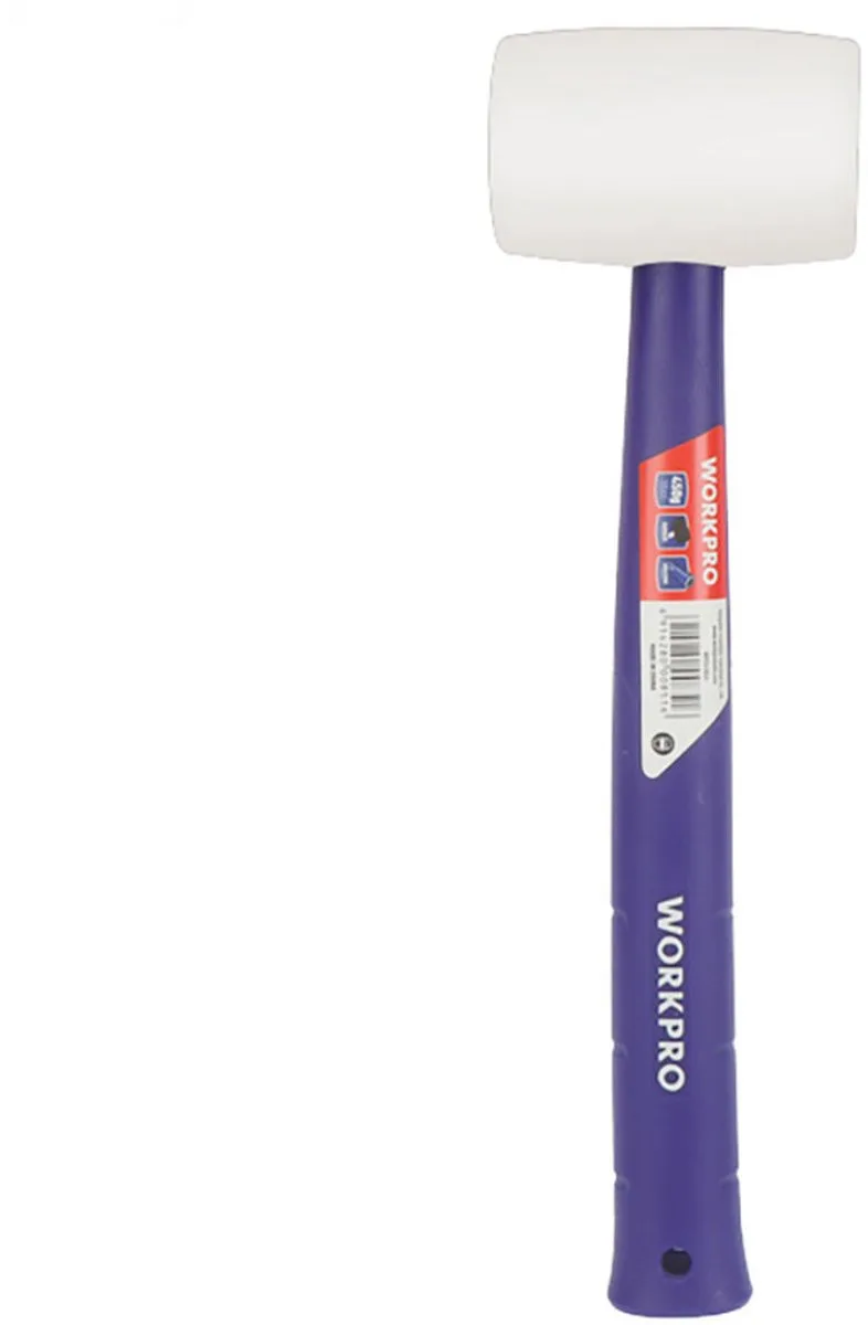 Rubberen hamer Workpro Blauw Wit van Workpro – productafbeelding