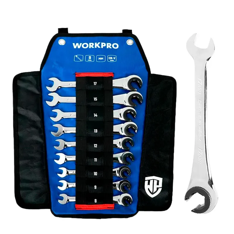 Satz Kombinierter Ringschlüssel 9 Stücke by Workpro – product image
