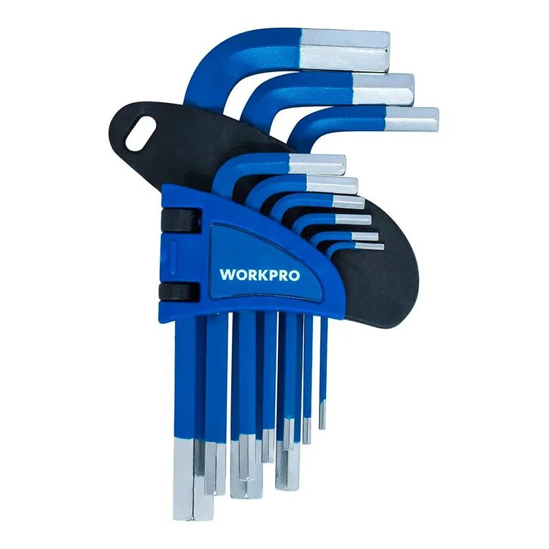 Short Metric Inbussleutelset 9 Stukken de Workpro – image du produit