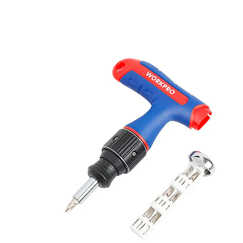 T-handle 7 In 1 Ratelschroevendraaier Bit Houder van Workpro – productafbeelding
