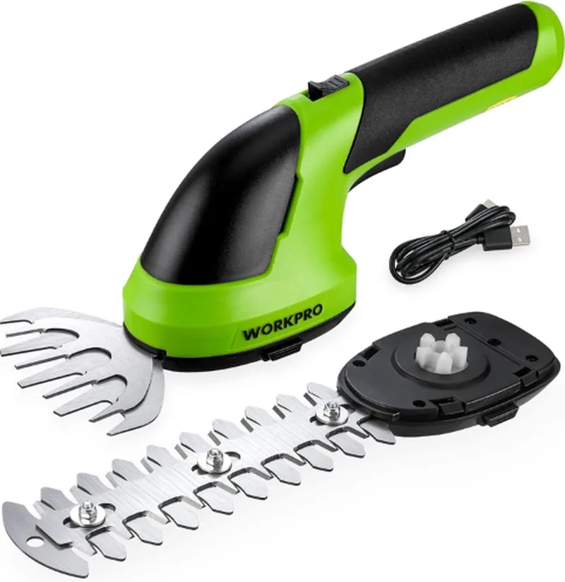 TADES® Grasschaar - Grasschaar Met Accu - Inclusief Lader - Buxusschaar Met Accu - Struikschaar - Grastrimmers Met Accu - Grastrimmers - Grasschaar - Grastrimmer Elektrisch - Gras Schaar von Workpro – Produktbild