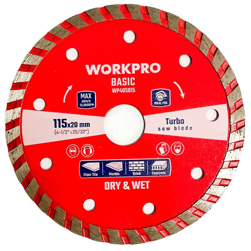 Turbo Basic Continuous 115 X 20 Mm Diamanttrennscheibe von Workpro – Produktbild