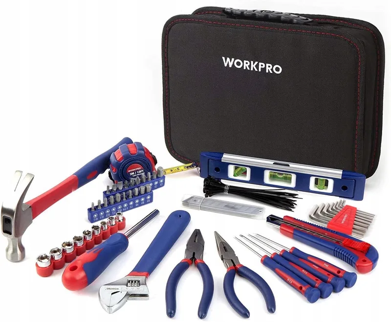 WORKPRO 100-delige Gereedschapskist: Handgereedschap Set voor Thuis & Garage de Workpro – image du produit