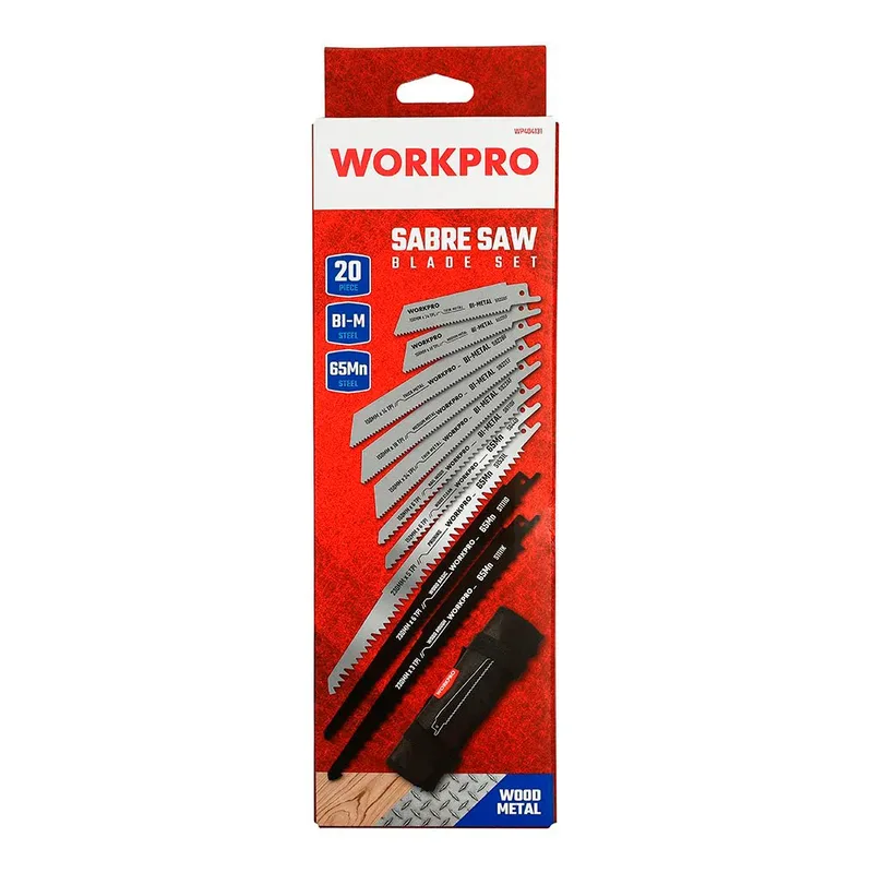 Workpro 21593 Säbelsägeblatt-set 20 Stücke de Workpro – image du produit 4 sur 5