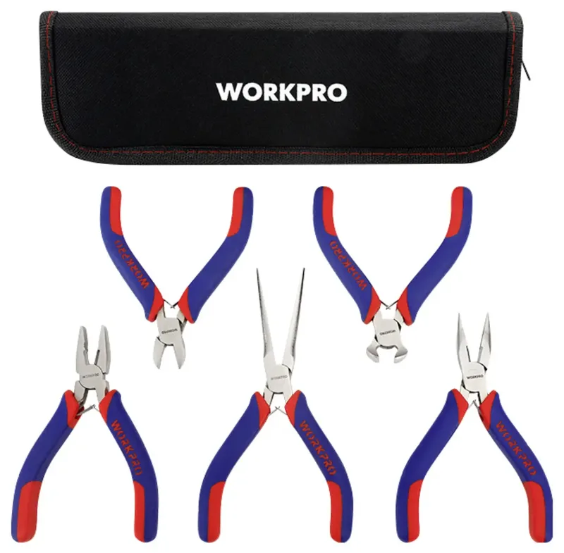 WP201015 Universal Mini-Zangen Set 5teilig van Workpro – productafbeelding