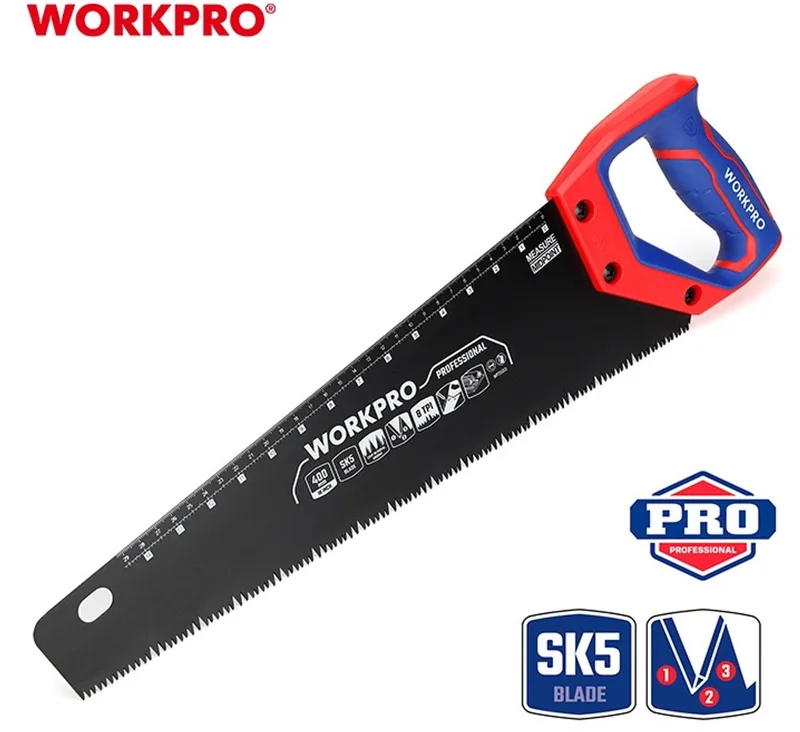 WP215041 Handzaag 450 mm – SK5 Staal – Teflon Coating – Professioneel de Workpro – image du produit