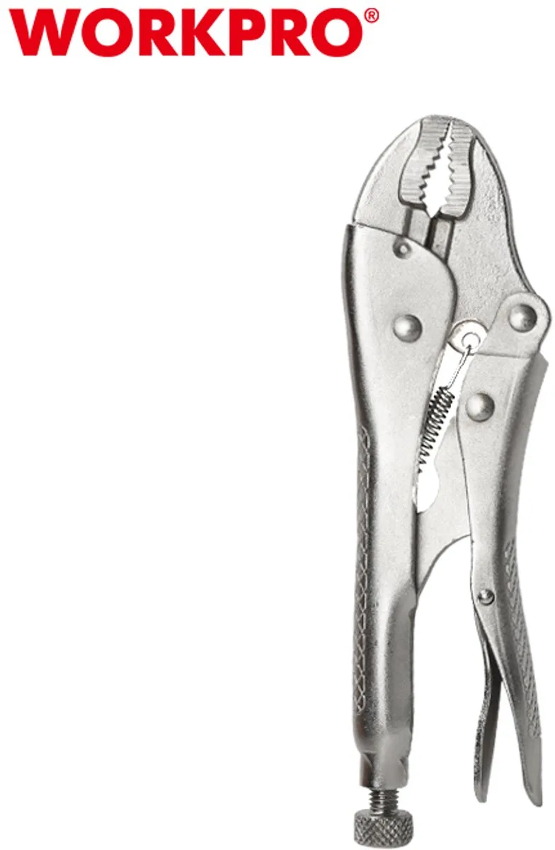 WP231057 – Griptang – 130 mm – CR-V Staal – Rechte Bek – Vergrendelfunctie – Voor Precisie- en Montagewerk von Workpro – Produktbild