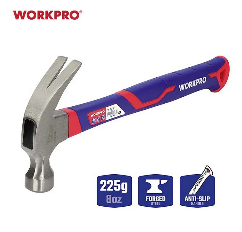 WP241009 Klauwhamer Ergonomische handgreep, Hard 225 g 1 stuk(s) von Workpro, Kleurloos – Produktbild 2 von 5