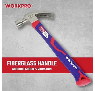 WP241009 Klauwhamer Ergonomische handgreep, Hard 225 g 1 stuk(s) von Workpro, Kleurloos – Produktbild 5 von 5