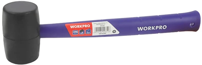 WP241041 Rubberen hamer 450 g 1 stuk(s) van Workpro, Kleurloos – productafbeelding
