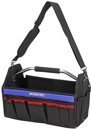 WP281011 Gereedschapstas (zonder inhoud) (l x b x h) 410 x 235 x 270 mm de Workpro, Bleu, Rouge, Noir – image du produit 1 sur 3