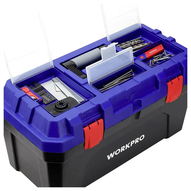 WP283003 572 x 300 x 295 mm Boîte à outils vide bleu, noir de Workpro, Bleu, Noir – image du produit 1 sur 3
