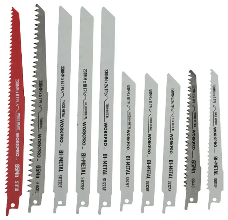 WP404132 Säbelsägeblatt-Set Sägeblatt-Länge 230 mm 10 St. von Workpro – Produktbild 1 von 2