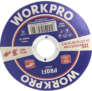 WP406373 Doorslijpschijf 115 mm 10 stuk(s) Inox, Metaal by Workpro – product image 1 of 2