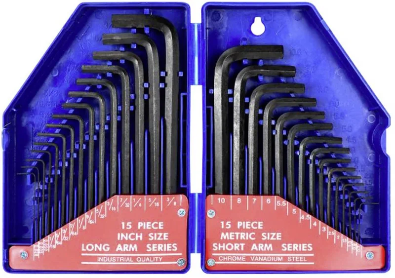 Zeskant Stiftsleutelset 0.7 mm, 0.9 mm, 1.3 mm, 1.5 mm, 2.0 mm, 2.5 mm, 3.0 mm, 4.0 mm, 4.5 mm, 5.0 mm, 5.5 mm von Workpro, Kleurloos – Produktbild 1 von 2