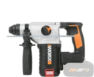Akku-Bohrhammer NITRO WX380.9, max. 1210 U/min, 3-IN-1, bürstenloser Motor, 2,2J Schlagenergie, ohne Akku & Ladegerät de Worx, Orange, Noir – image du produit 3 sur 4