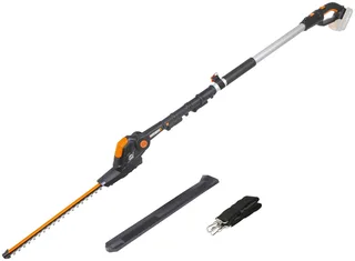 Akku-Heckenschere 20V WG252E.9, Teleskopstiel 3,6m, 45cm, bis 3,6 m Arbeitshöhe, Mit längenverstellbaren Teleskopstiel für hohe Reichweite bis 3.6m van Worx, Zwart – productafbeelding 1 van 4