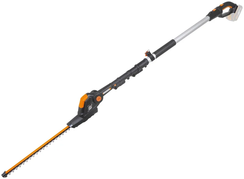 Akku-Heckenschere 20V WG252E.9, Teleskopstiel 3,6m, 45cm, bis 3,6 m Arbeitshöhe, Mit längenverstellbaren Teleskopstiel für hohe Reichweite bis 3.6m van Worx, Zwart – productafbeelding 4 van 4