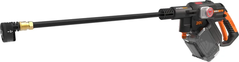 Akku-Hochdruckreiniger WG633E.9 Hydroshot, Druck max: 56 bar, Fördermenge max: 210 l/h, bürstenloser Motor, 5-in-1 Druckdüse, ohne Akku und Ladegerät van Worx, Zwart – productafbeelding 1 van 5