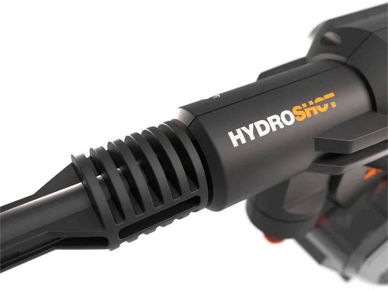 Akku-Hochdruckreiniger WG633E.9 Hydroshot, Druck max: 56 bar, Fördermenge max: 210 l/h, bürstenloser Motor, 5-in-1 Druckdüse, ohne Akku und Ladegerät van Worx, Zwart – productafbeelding 5 van 5
