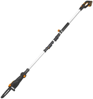 Akku-Hochentaster 20V Akku Hochentaster, 20cm, Teleskopgriff max. 3,6m, (Set, Gartenscheren-Maschinen), inklusive 20V/2Ah Akku und Ladegerät van Worx, Zwart – productafbeelding 3 van 5