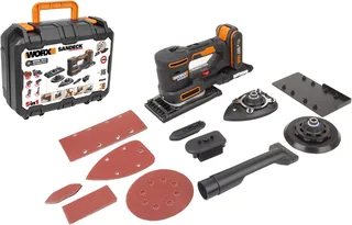 Akku-Multischleifer WX820, 5-in-1 Funktionen, DustStop-Mikrofilter, inkl. Akku & Ladegerät van Worx, Zwart – productafbeelding 4 van 5