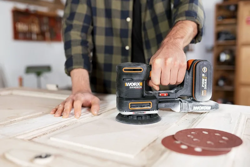 Akku-Multischleifer WX820, 5-in-1 Funktionen, DustStop-Mikrofilter, inkl. Akku & Ladegerät van Worx, Zwart – productafbeelding 5 van 5