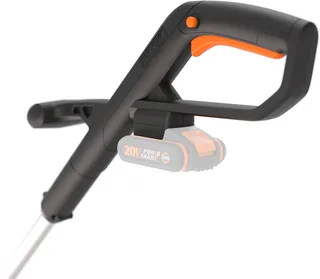 Akku-Rasentrimmer WG157E.9, 25 cm Arbeitsbreite Faden, 2-in-1 Gerät, automatische Fadenverlängerung, ohne Akku und Ladegerät van Worx, Oranje, Zwart – productafbeelding 5 van 5