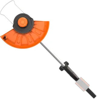 Akku-Rasentrimmer WG157E.9, 25 cm Arbeitsbreite Faden, 2-in-1 Gerät, automatische Fadenverlängerung, ohne Akku und Ladegerät van Worx, Oranje, Zwart – productafbeelding 3 van 5