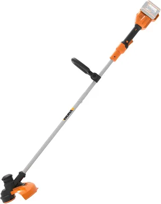 Akku-Rasentrimmer WG183E.9, 33 cm Arbeitsbreite Faden, Doppelfaden, verstellbarer Griff, ohne Akku und Ladegerät de Worx, Orange, Noir – image du produit 1 sur 5