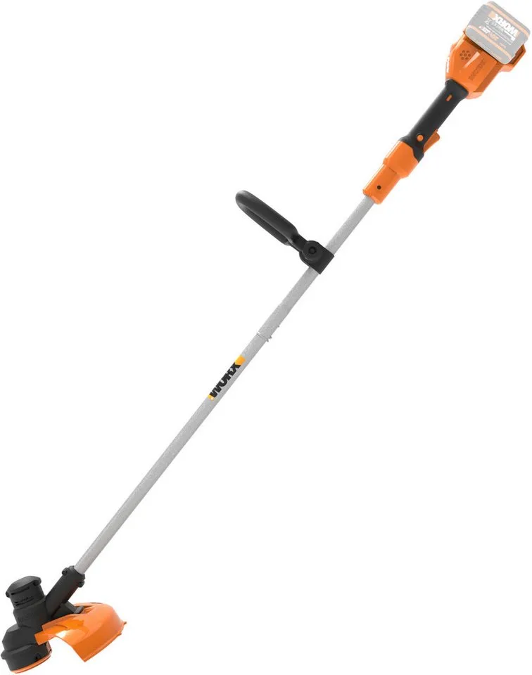 Akku-Rasentrimmer WG183E.9, 33 cm Arbeitsbreite Faden, Doppelfaden, verstellbarer Griff, ohne Akku und Ladegerät de Worx, Orange, Noir – image du produit 1 sur 5