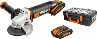 Akku-Winkelschleifer WX800, ergonomisches Design, inkl. 2 Akkus & Ladegerät by Worx, Black – product image 4 of 5