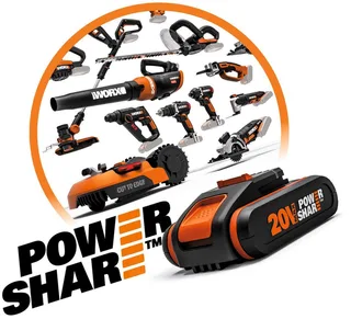 Akkurasenmäher WG743E, 40 cm Schnittbreite, (Set), 40V/ 2x4Ah 500m², 40cm/20-80mm, 45 Liter von Worx, Schwarz – Produktbild 4 von 5