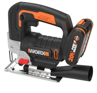 Handkreissäge Worx Akku-Stichsäge WX543 mit Akku 20V/2,0Ah, Ladegerät und Koffer van Worx – productafbeelding 3 van 5