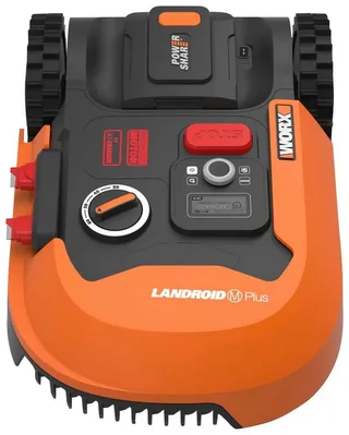 Rasenmähroboter Landroid M700 Plus, bis 700 m² Rasenfläche, (Set), 700m², 20V/4Ah, 18cm/30-60mm, WiFi/Bluetooth, Cut to edge, PowerShare von Worx, Orange – Produktbild 5 von 5