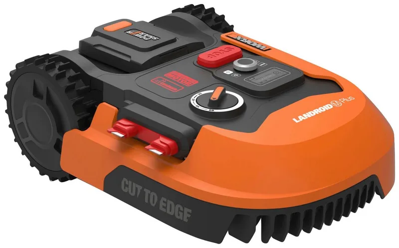 Rasenmähroboter Landroid M700 Plus, bis 700 m² Rasenfläche, (Set), 700m², 20V/4Ah, 18cm/30-60mm, WiFi/Bluetooth, Cut to edge, PowerShare von Worx, Orange – Produktbild 1 von 5
