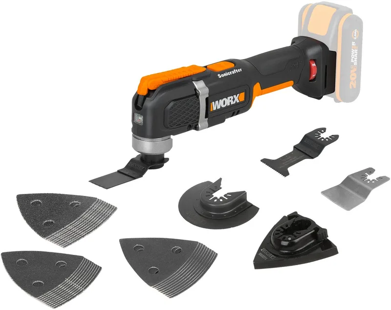 WX696.9 Accu-multifunctioneel gereedschap – elektrisch 20 V van Worx – productafbeelding 4 van 5