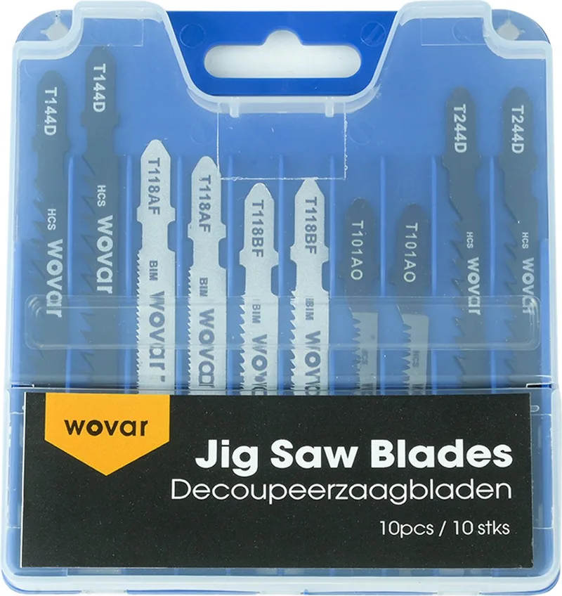 Decoupeerzaagbladen voor hout en metaal | Set 10 stuks | Decoupeerzaagjes de Wovar – image du produit