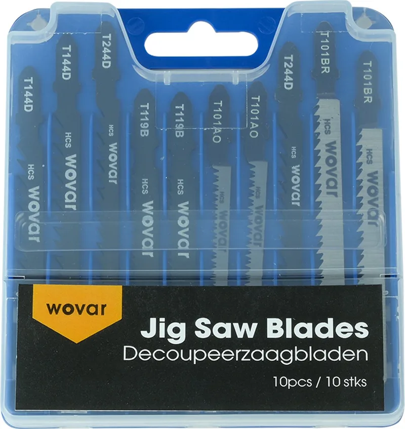 Decoupeerzaagbladen voor hout | Set 10 stuks | Decoupeerzaagjes by Wovar – product image