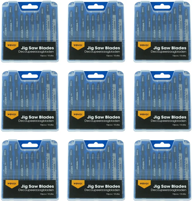 Decoupeerzaagbladen voor hout | Set 10x10 stuks | Decoupeerzaagjes von Wovar – Produktbild